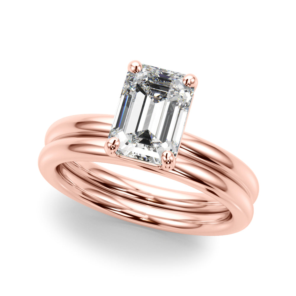 Emerald Cut Diamond Solitaire Engagement Ring · 0.30 ct tw