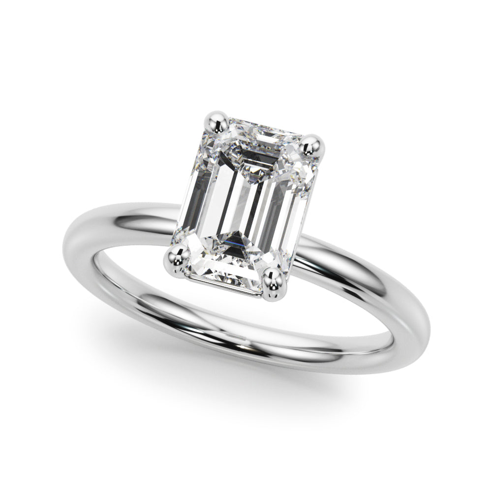 Emerald Cut Diamond Solitaire Engagement Ring · 0.30 ct tw