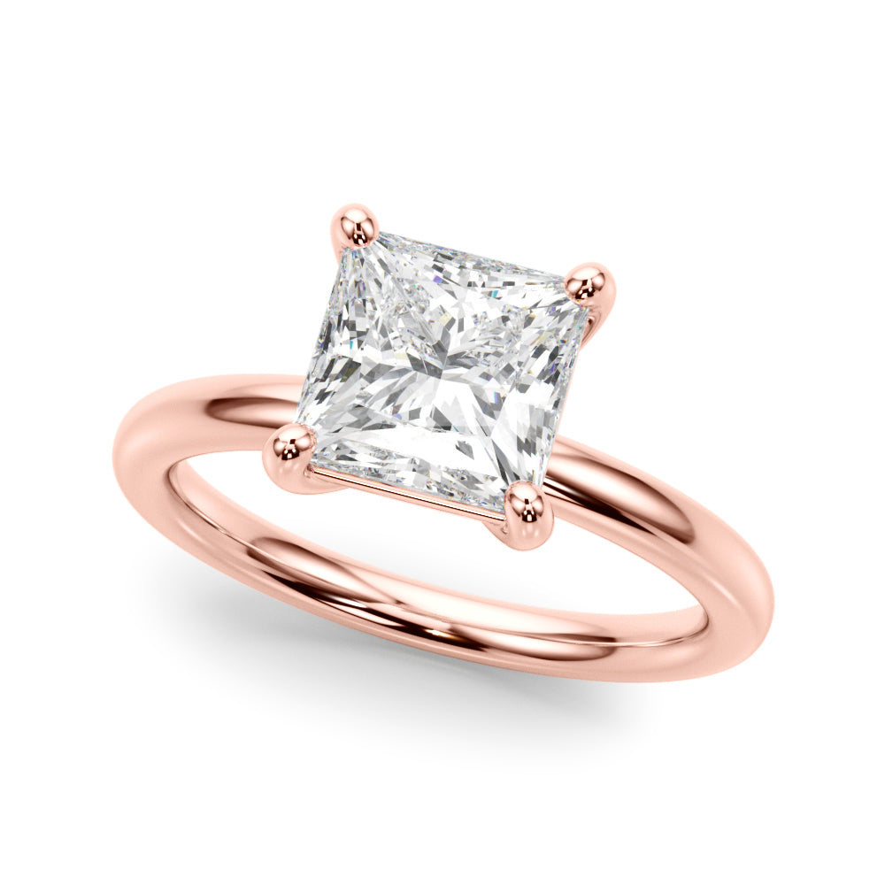 Square Princess Cut Diamond Solitaire Engagement Ring · 0.41 ct tw