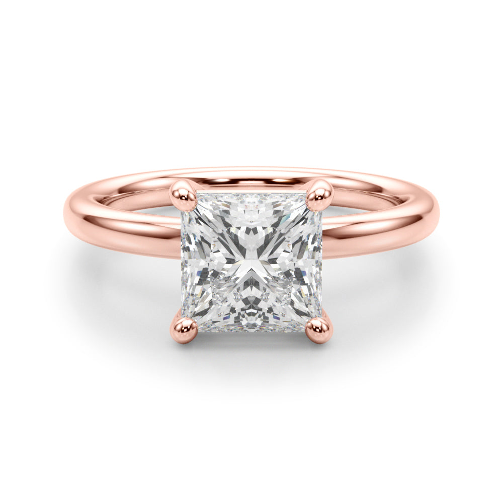 Square Princess Cut Diamond Solitaire Engagement Ring · 0.41 ct tw