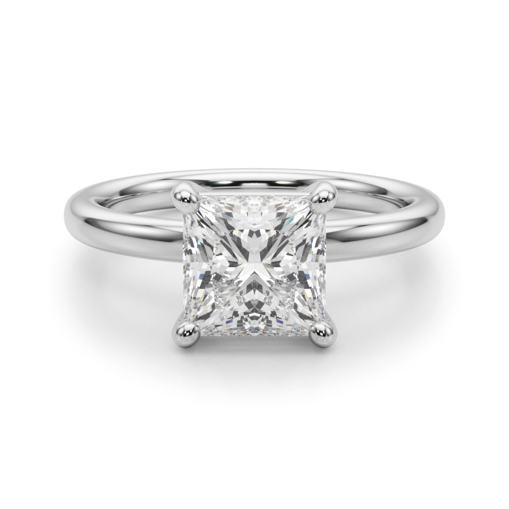 Square Princess Cut Diamond Solitaire Engagement Ring · 0.41 ct tw