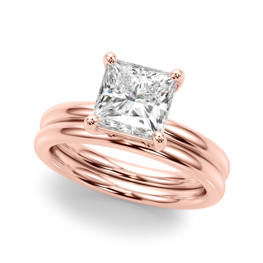 Square Princess Cut Diamond Solitaire Engagement Ring · 0.41 ct tw