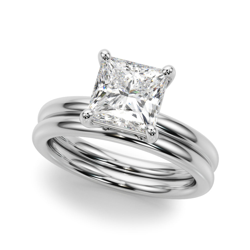 Square Princess Cut Diamond Solitaire Engagement Ring · 0.41 ct tw
