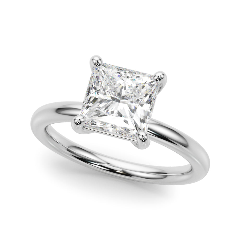 Square Princess Cut Diamond Solitaire Engagement Ring · 0.41 ct tw