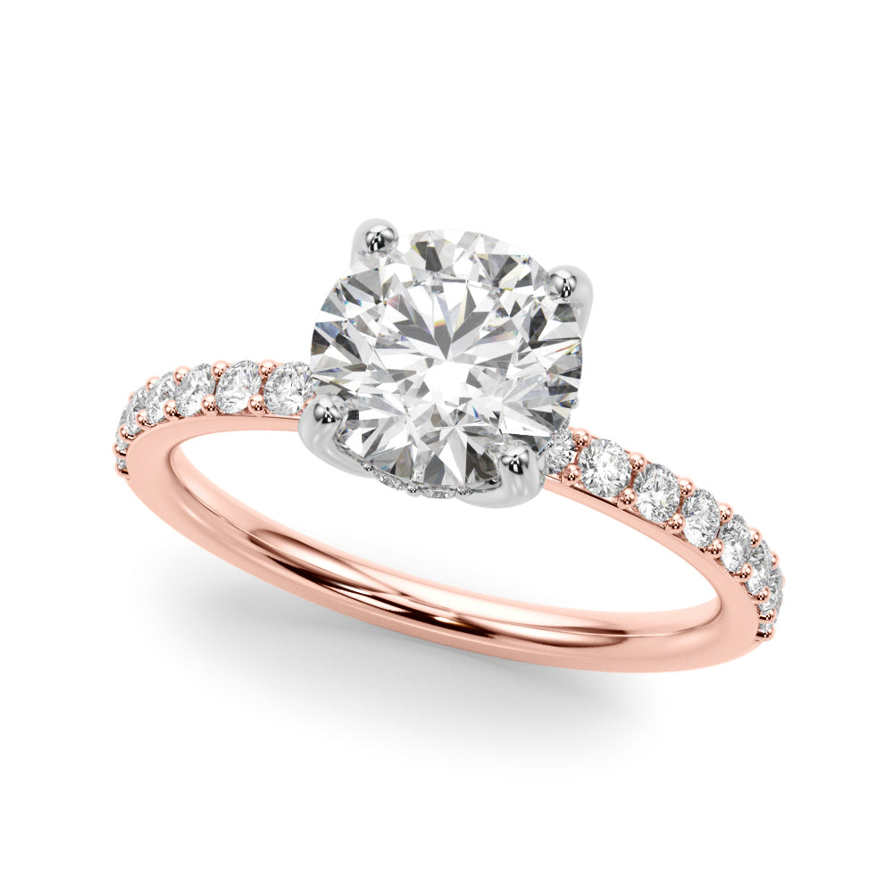 Round Single Row Diamond Engagement Ring · 1.38 ct tw