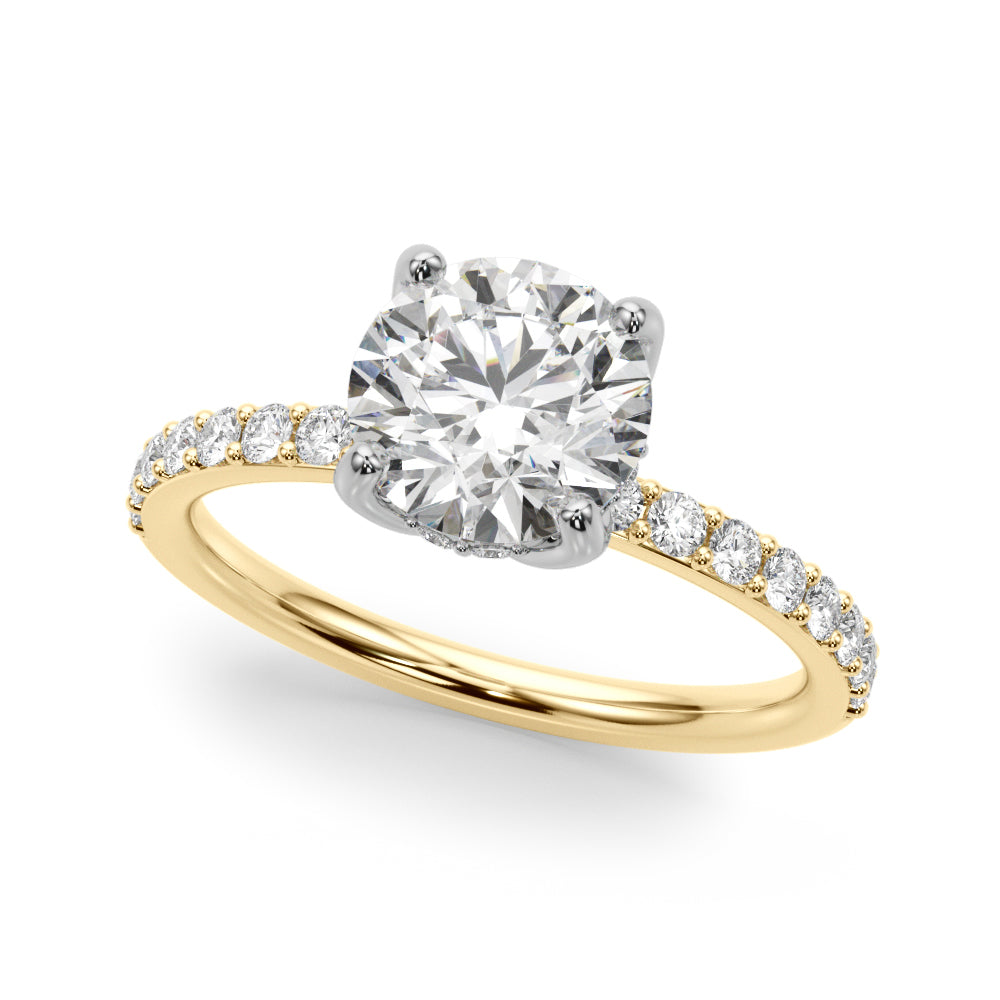 Round Single Row Diamond Engagement Ring · 1.88 ct tw