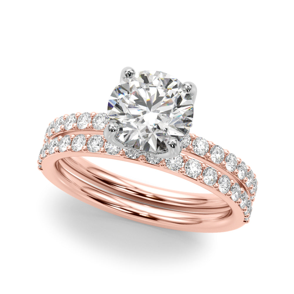 Round Single Row Diamond Engagement Ring · 4.41 ct tw