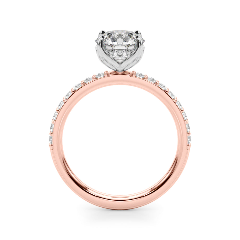 Round Single Row Diamond Engagement Ring · 4.41 ct tw