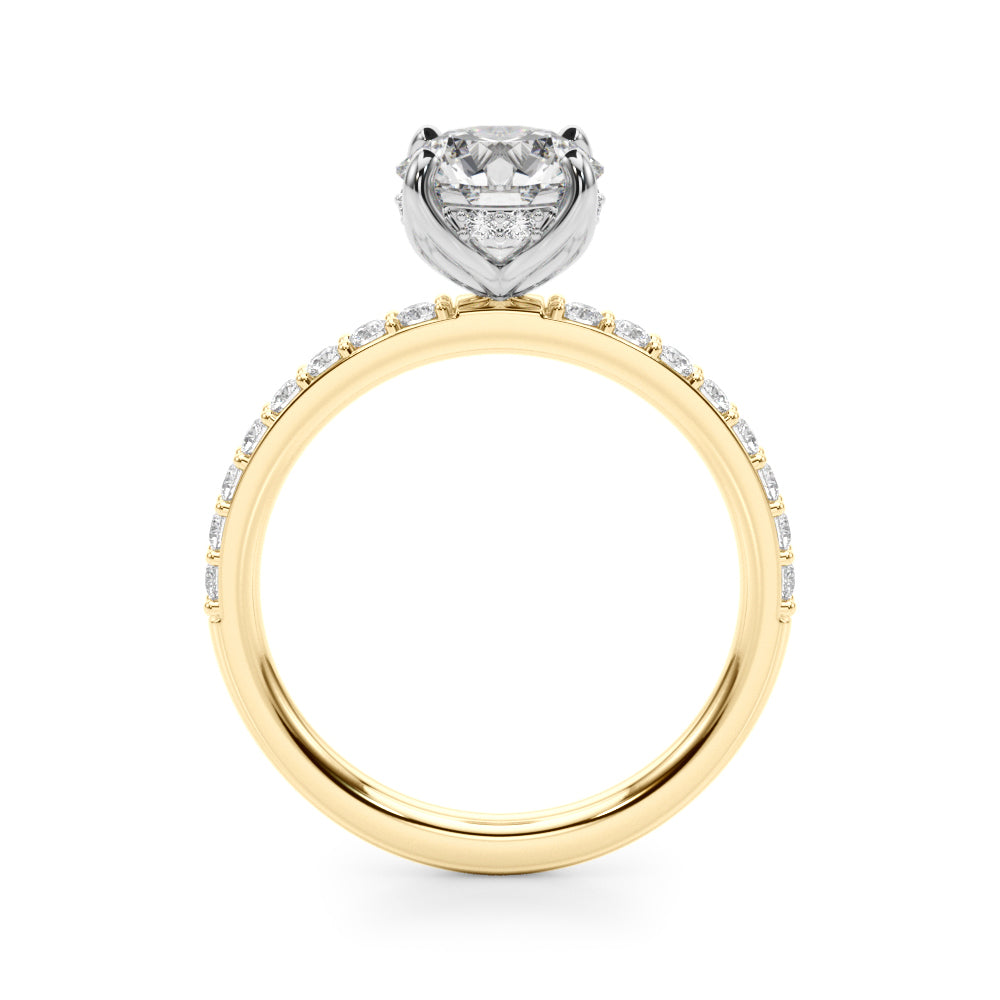 Round Single Row Diamond Engagement Ring · 0.68 ct tw