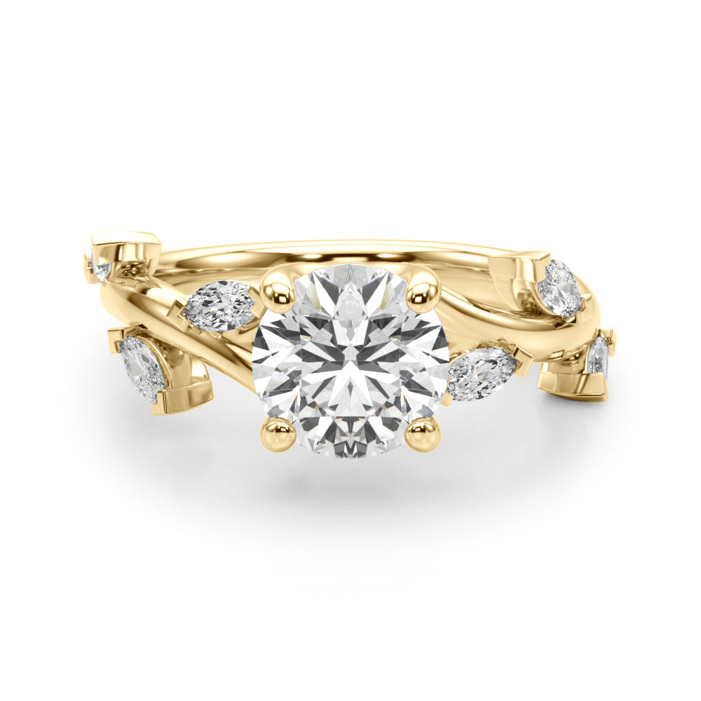 Round Marquise Diamond Engagement Ring · 2.42 ct tw