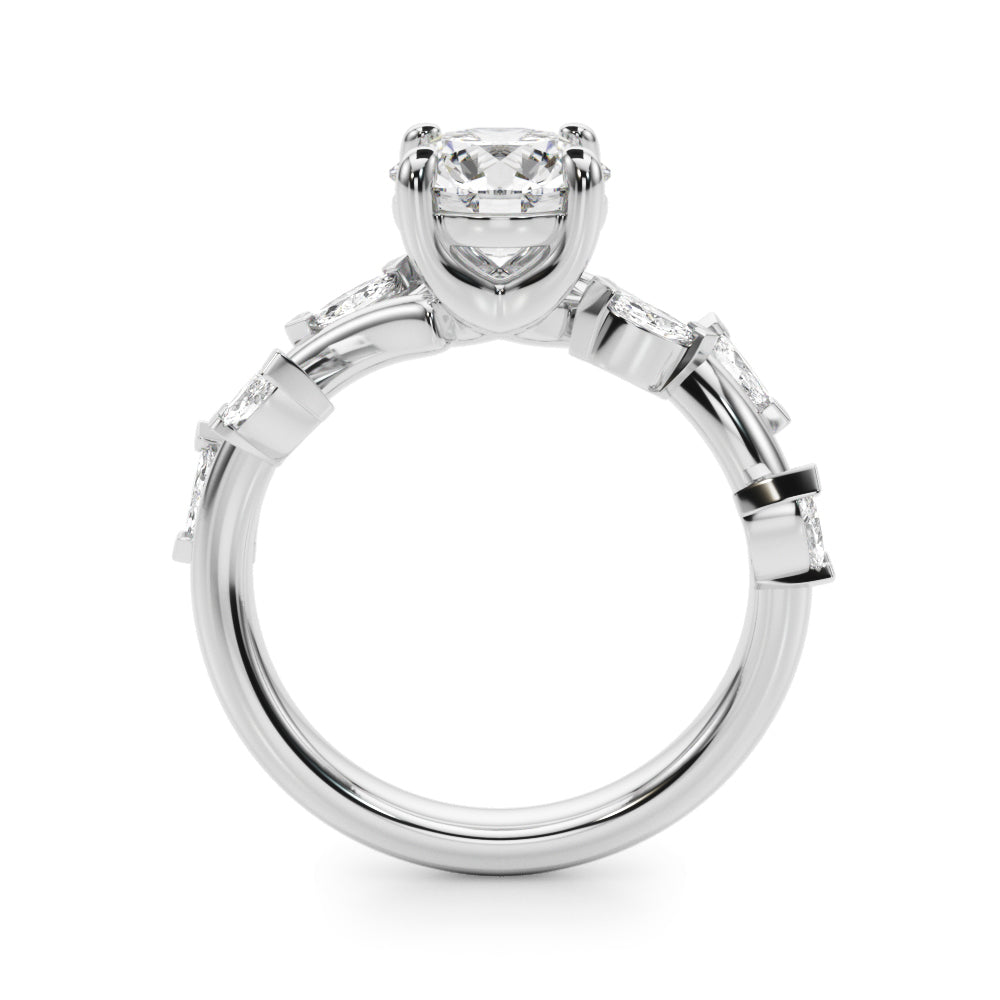 Round Marquise Diamond Engagement Ring · 1.42 ct tw