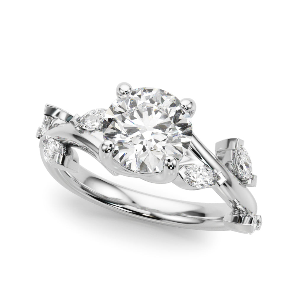 Round Marquise Diamond Engagement Ring · 2.92 ct tw
