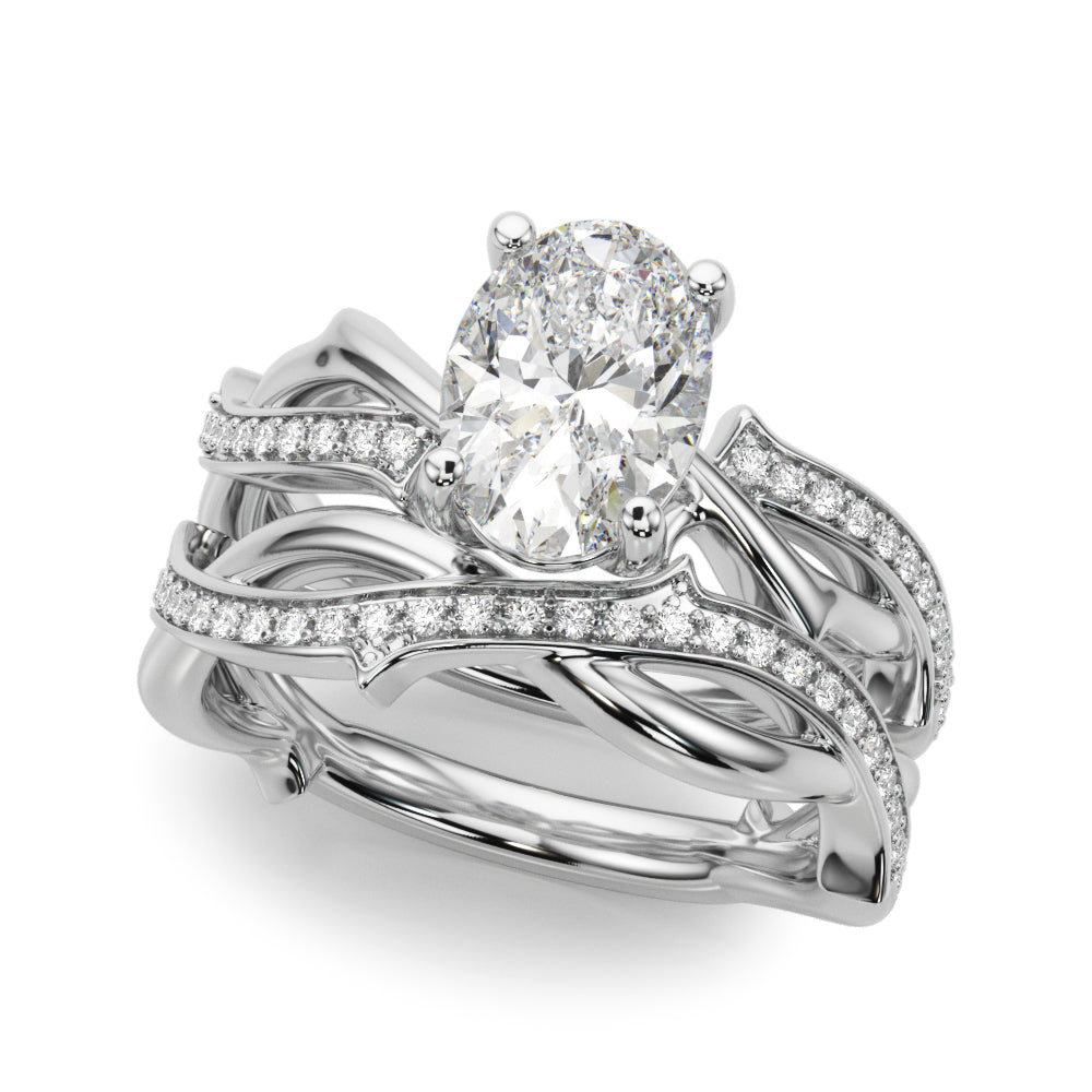 Oval Center Diamond Engagement Ring · 2.16 ct tw