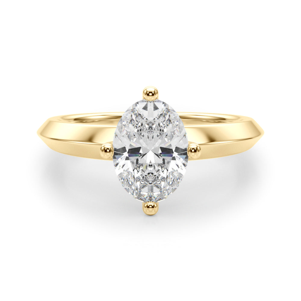 Oval Center Marquise & Round Diamond Engagement Ring · 0.52 ct tw