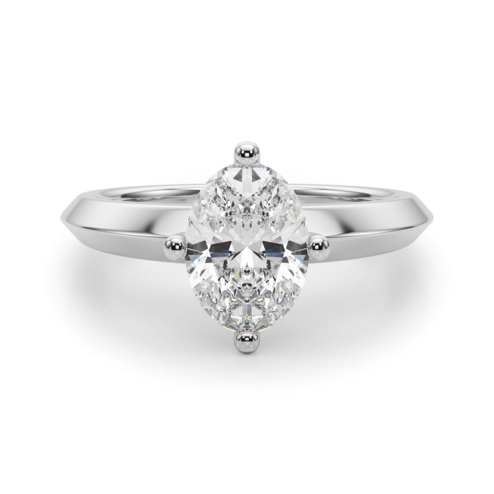Oval Center Marquise & Round Diamond Engagement Ring · 2.52 ct tw