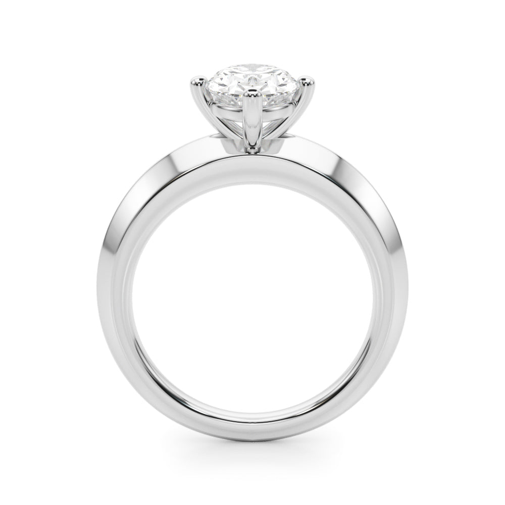 Oval Center Marquise & Round Diamond Engagement Ring · 2.52 ct tw