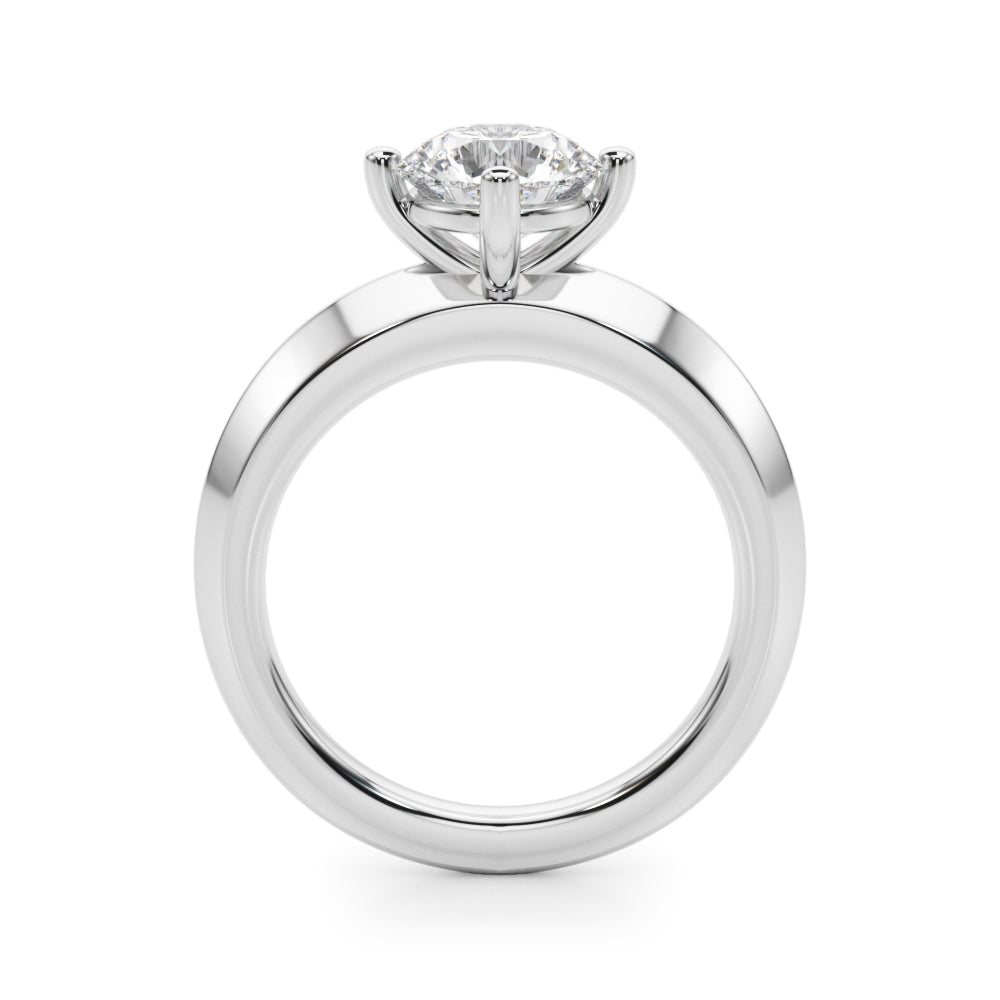 Oval Center Marquise & Round Diamond Engagement Ring · 0.52 ct tw
