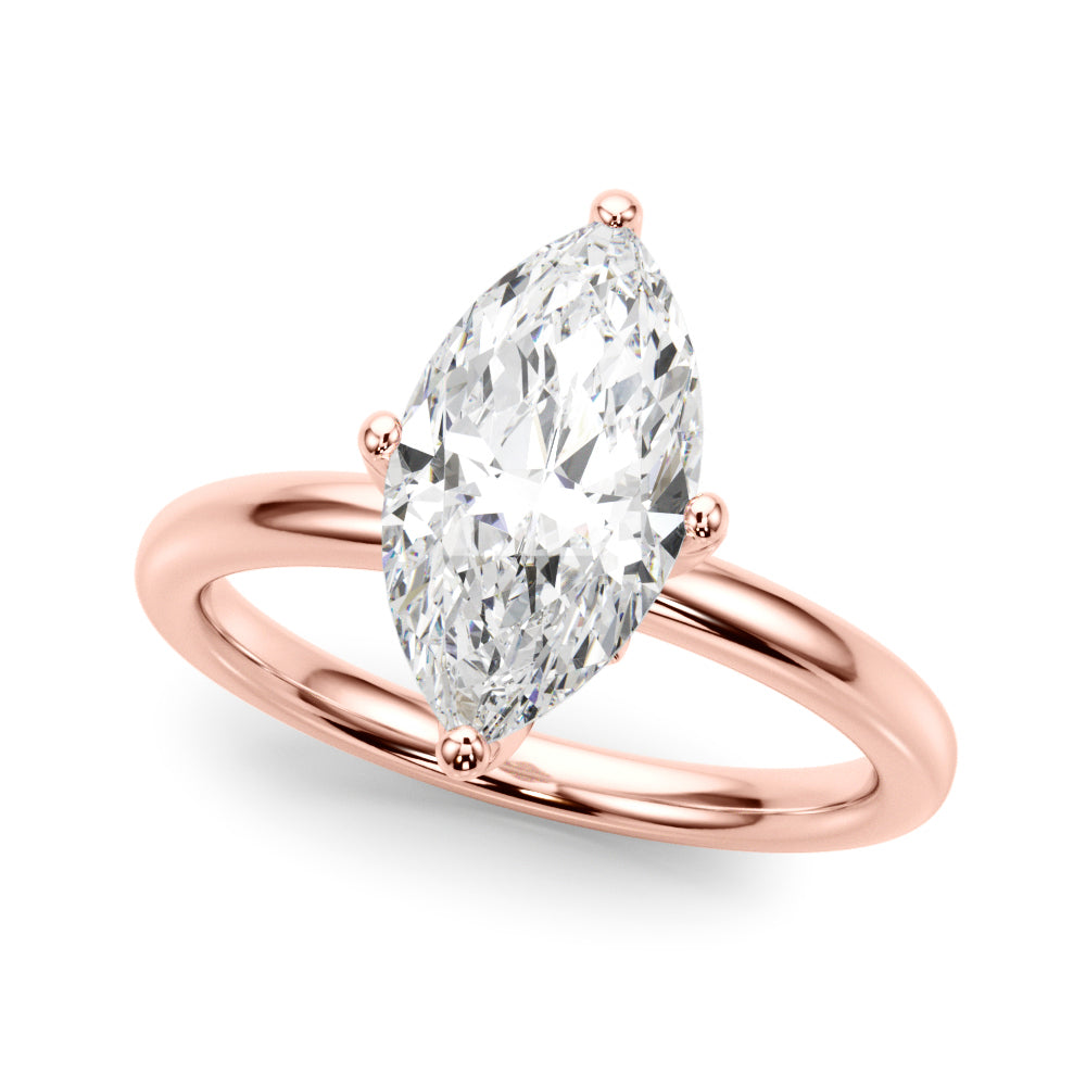 Marquise Diamond Engagement Ring · 0.11 ct tw