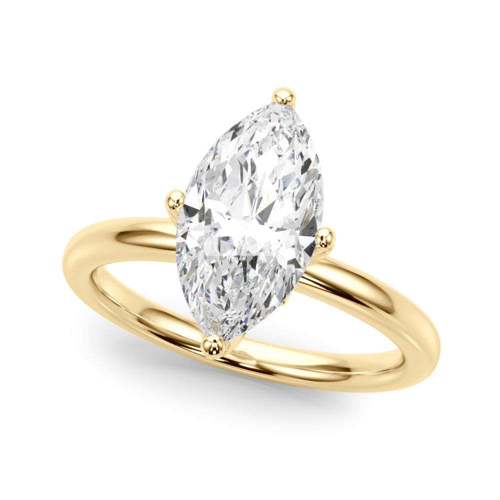 Marquise Diamond Engagement Ring · 0.11 ct tw