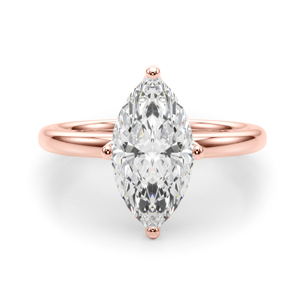 Marquise Diamond Engagement Ring · 0.10 ct tw