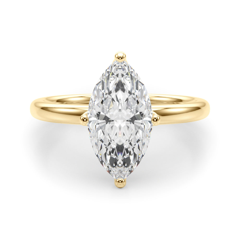 Marquise Diamond Engagement Ring · 0.10 ct tw