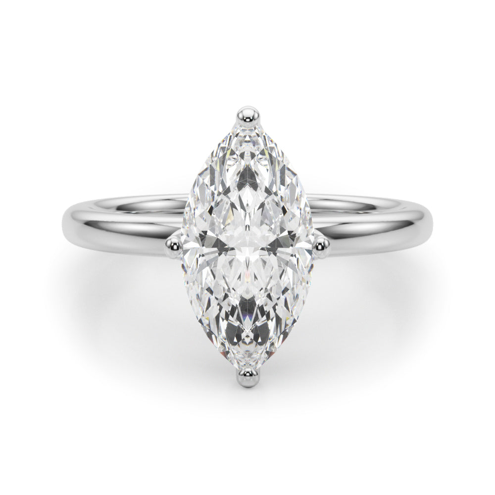 Marquise Diamond Engagement Ring · 0.10 ct tw