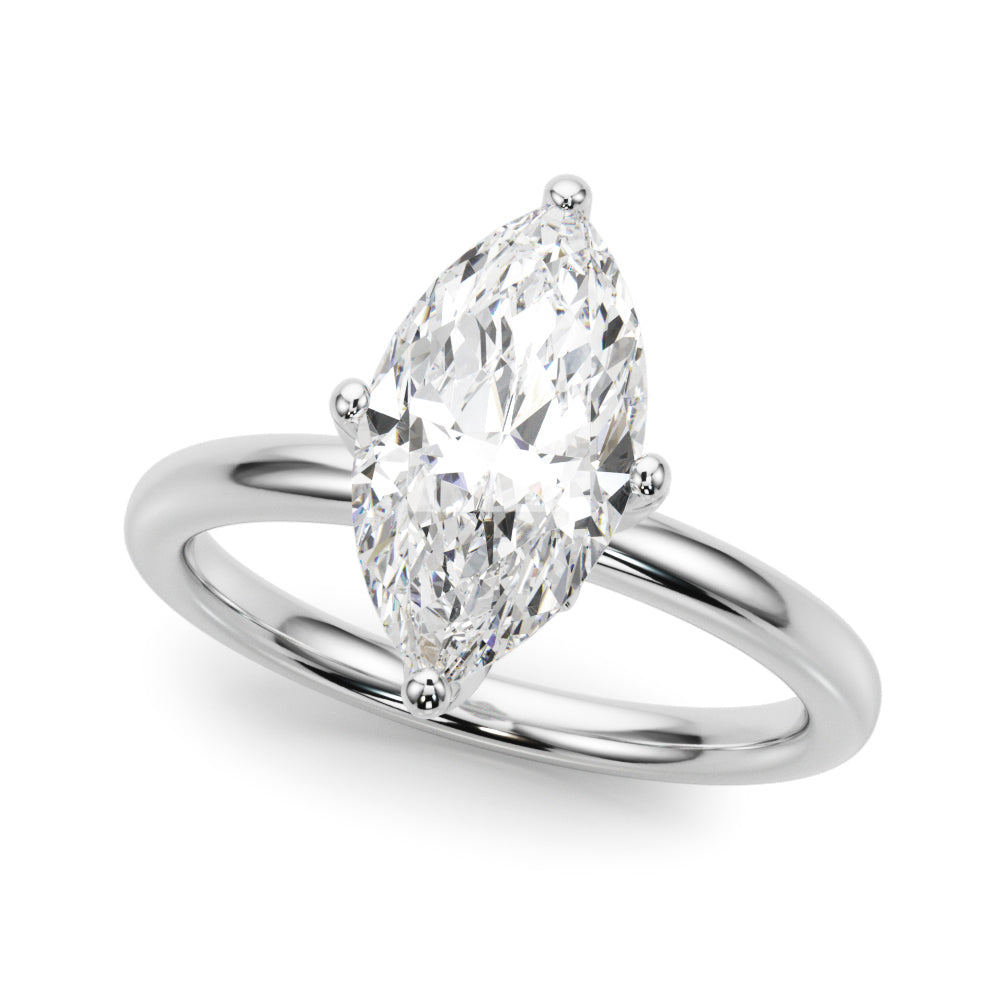 Marquise Diamond Engagement Ring · 0.37 ct tw