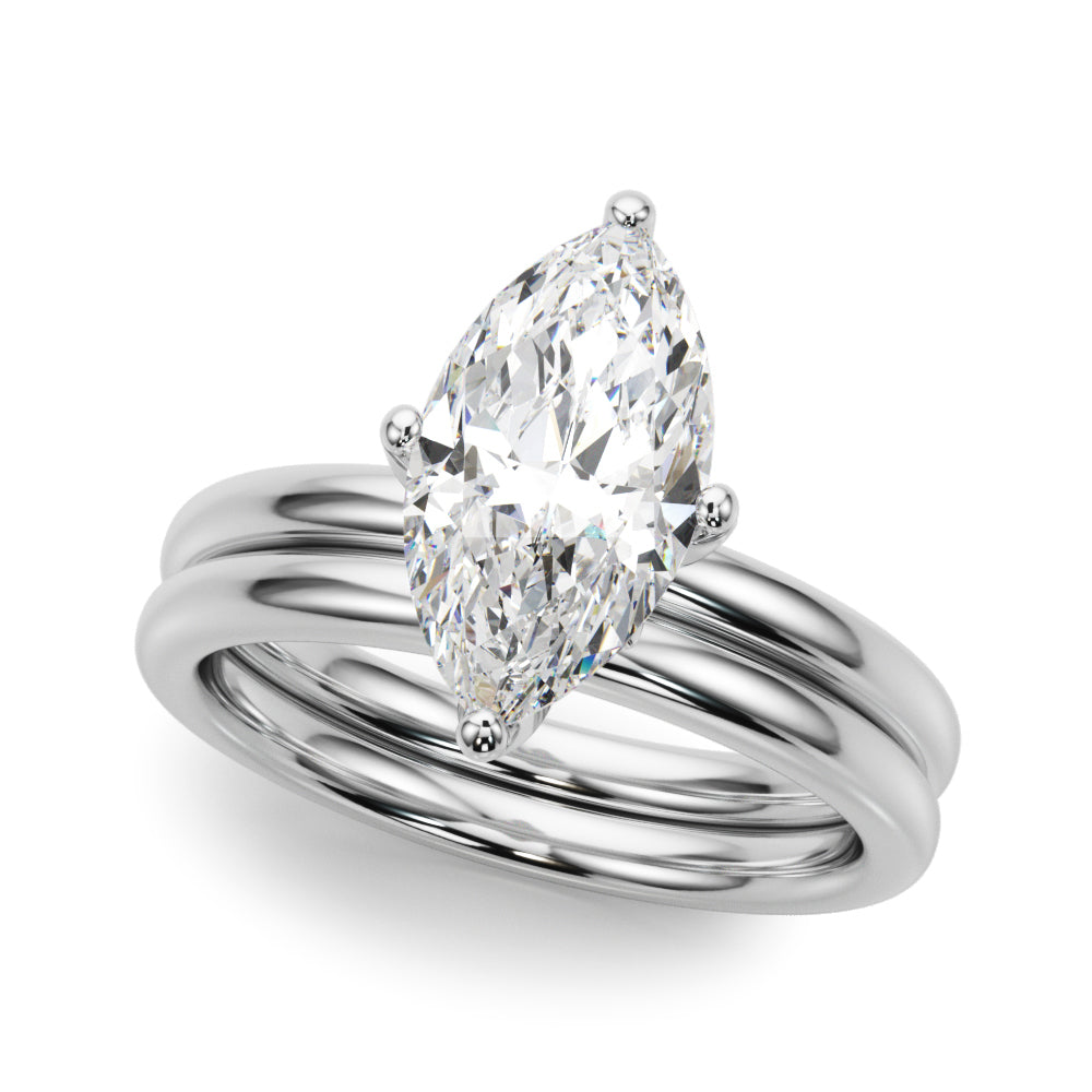 Marquise Diamond Engagement Ring · 0.37 ct tw