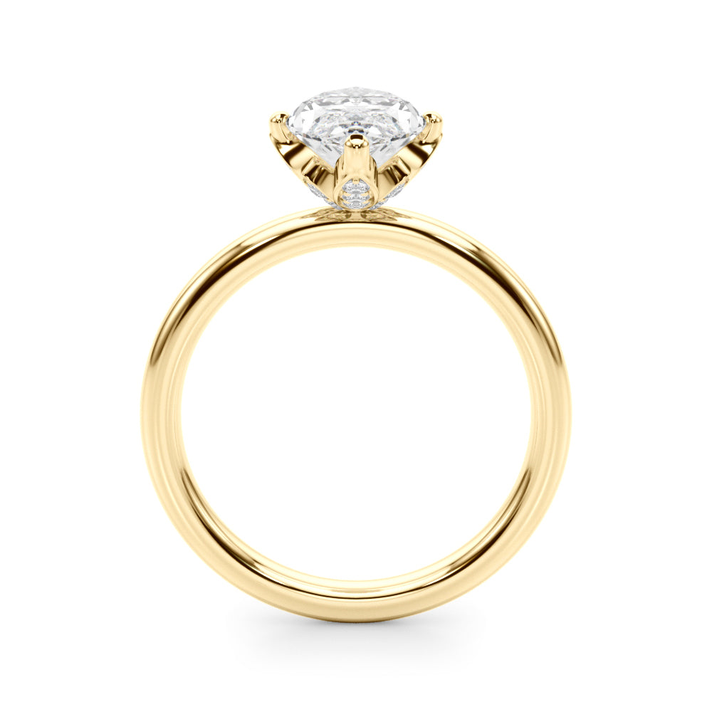 Marquise Diamond Engagement Ring · 0.14 ct tw