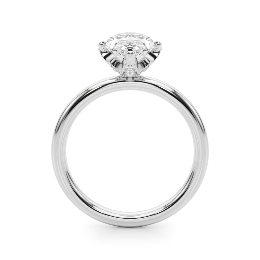 Marquise Diamond Engagement Ring · 0.08 ct tw