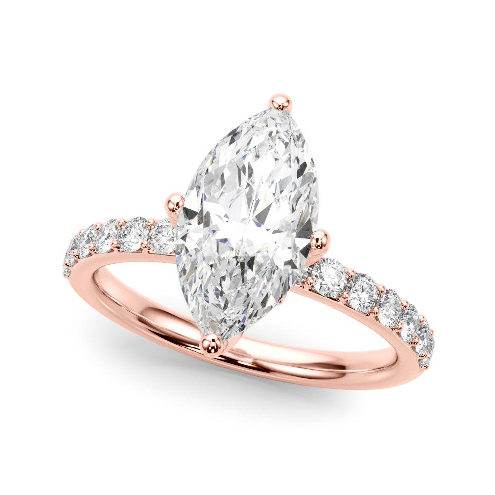 Marquise Diamond Engagement Ring · 0.52 ct tw