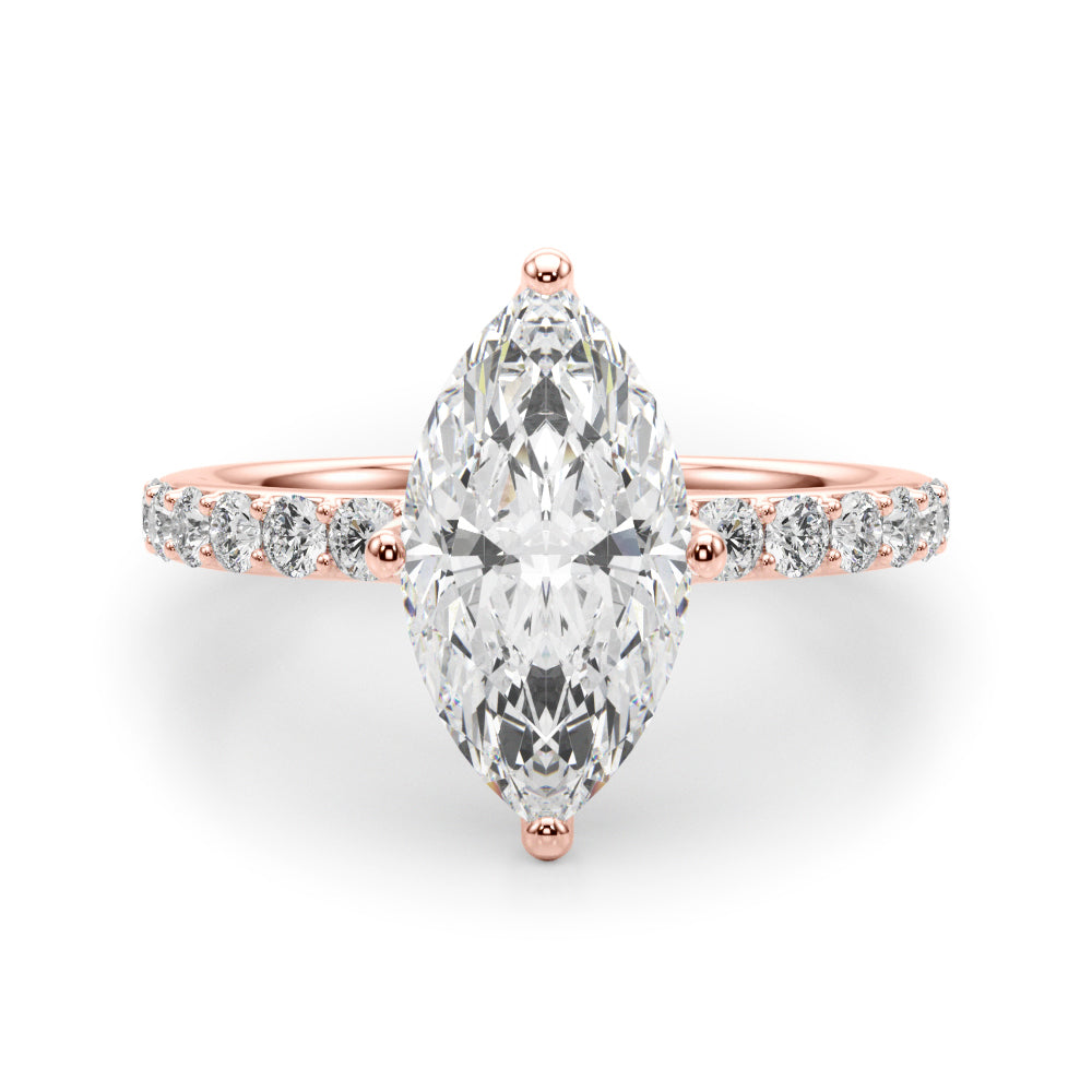 Marquise Diamond Engagement Ring · 0.98 ct tw