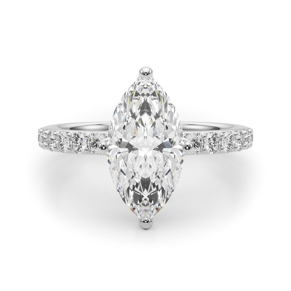 Marquise Diamond Engagement Ring · 0.52 ct tw