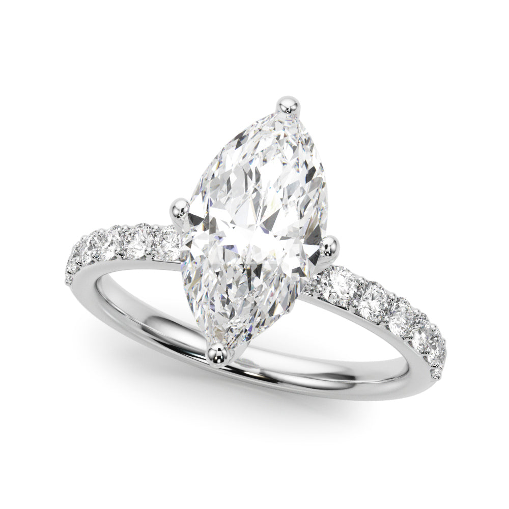 Marquise Diamond Engagement Ring · 0.50 ct tw