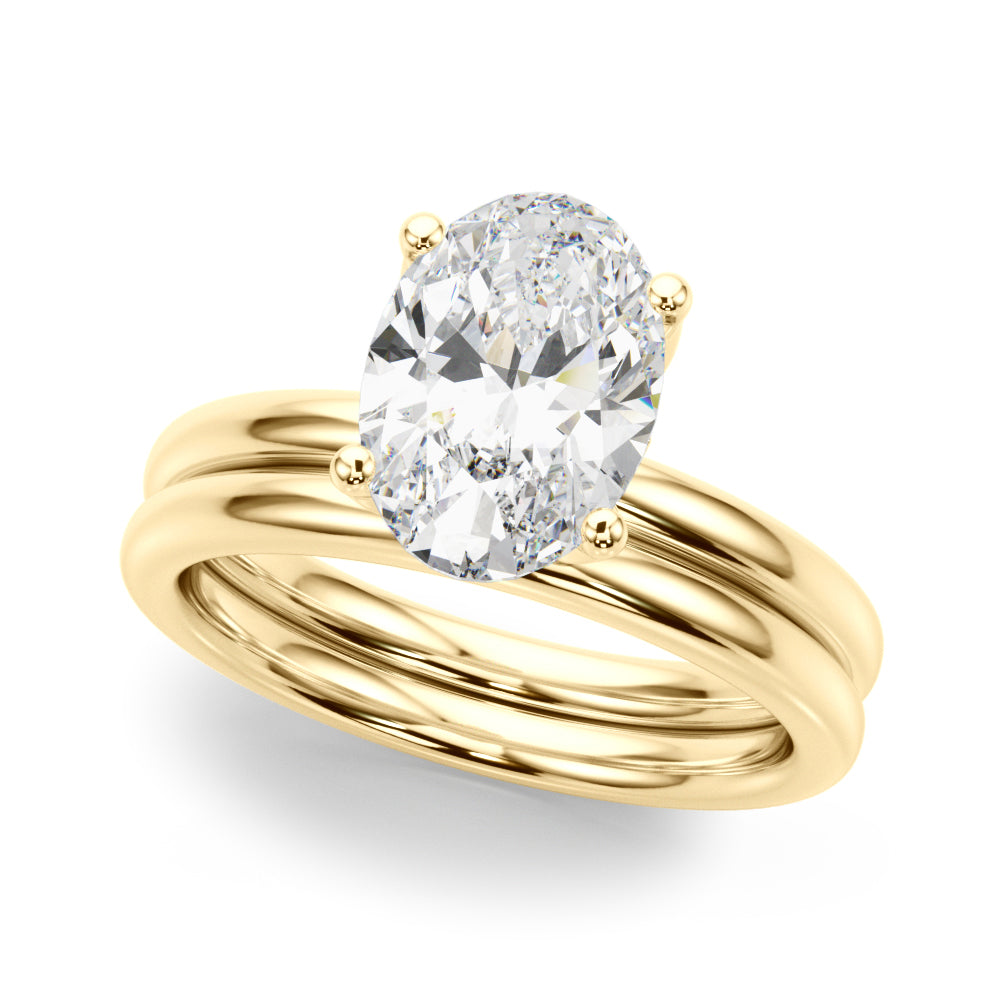 Oval Diamond Engagement Ring · 0.13 ct tw