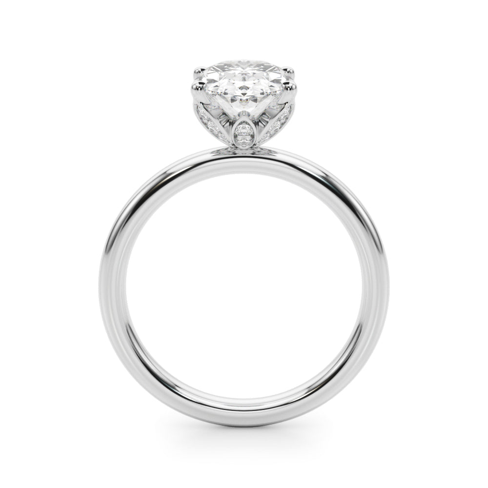 Oval Diamond Engagement Ring · 0.13 ct tw