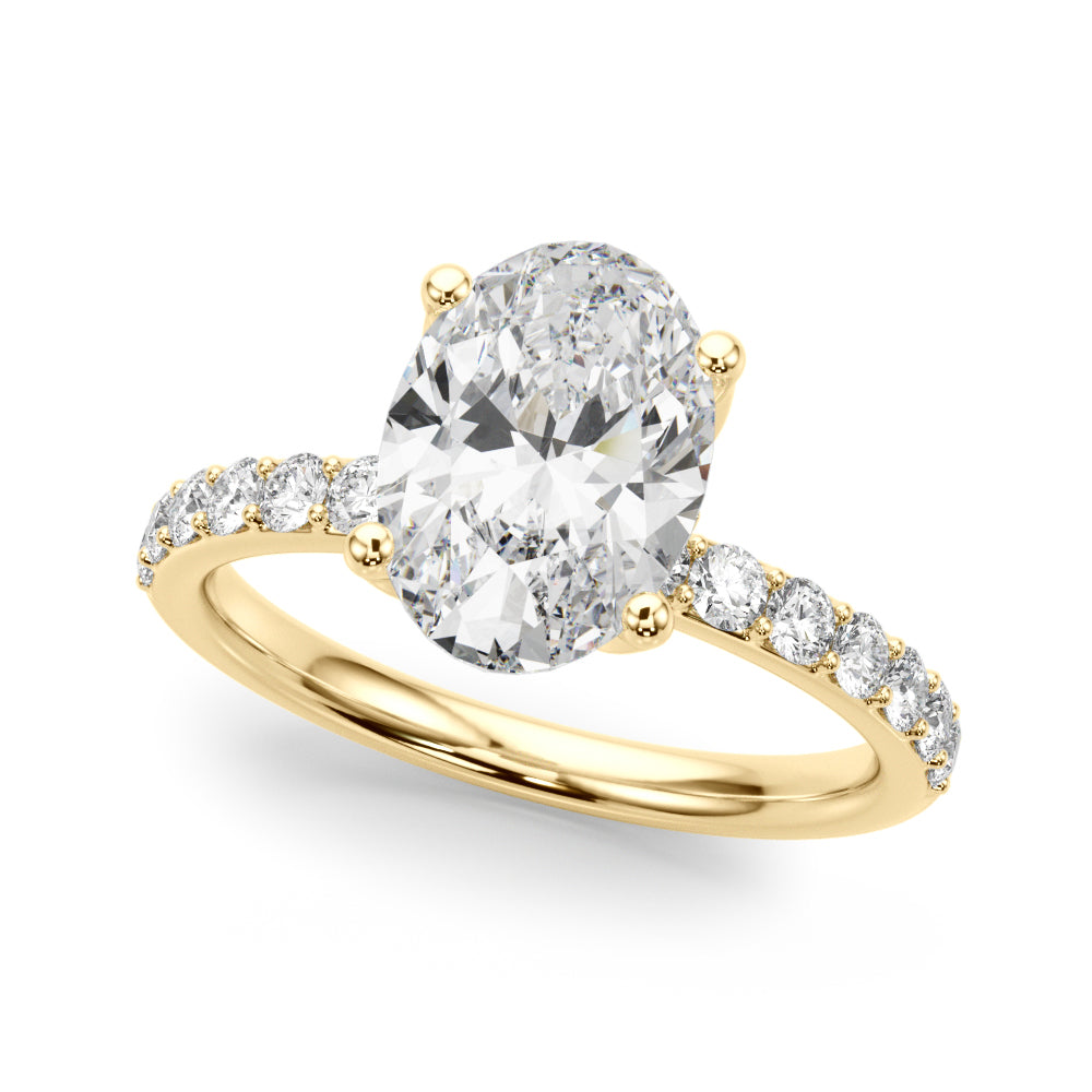 Oval Diamond Engagement Ring · 0.56 ct tw