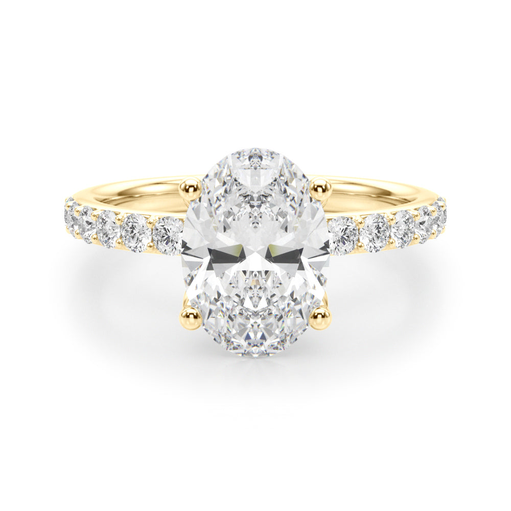 Oval Diamond Engagement Ring · 0.55 ct tw