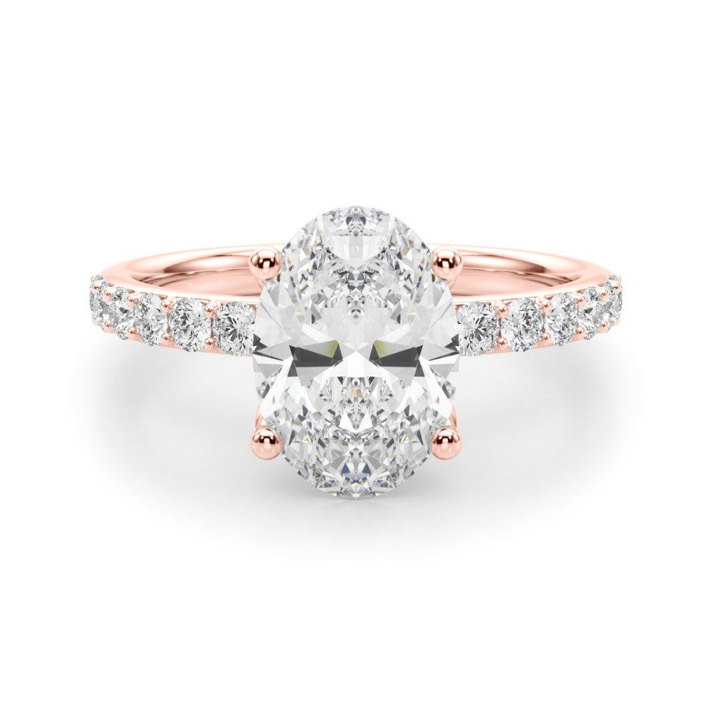 Oval Diamond Engagement Ring · 0.55 ct tw