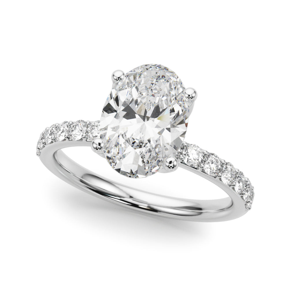 Oval Diamond Engagement Ring · 0.56 ct tw