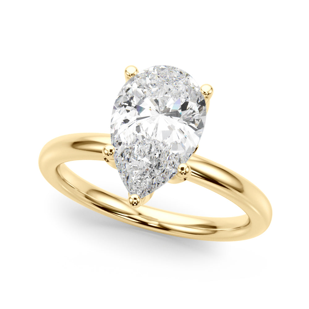 Pear Diamond Engagement Ring · 0.14 ct tw