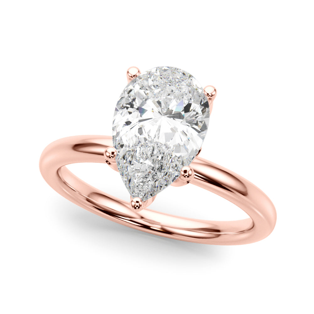 Pear Diamond Engagement Ring · 0.14 ct tw