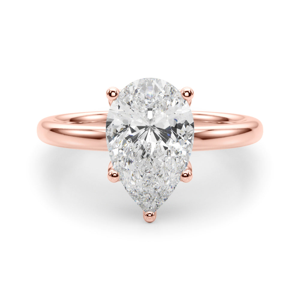 Pear Diamond Engagement Ring · 0.14 ct tw