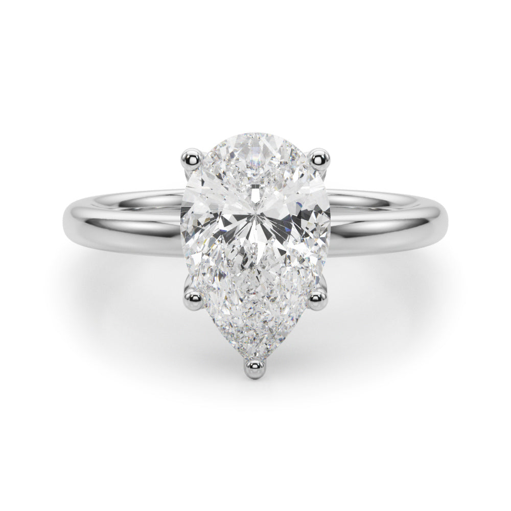 Pear Diamond Engagement Ring · 0.14 ct tw