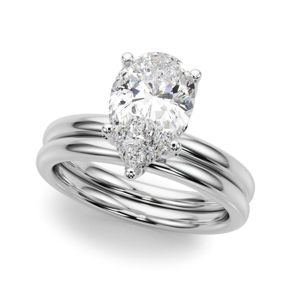 Pear Diamond Engagement Ring · 0.07 ct tw