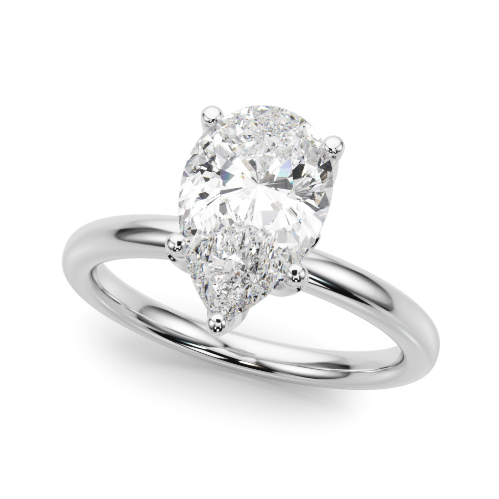 Pear Diamond Engagement Ring · 0.07 ct tw