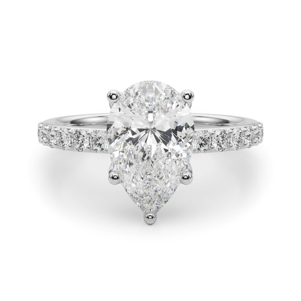 Pear Diamond Engagement Ring · 0.49 ct tw