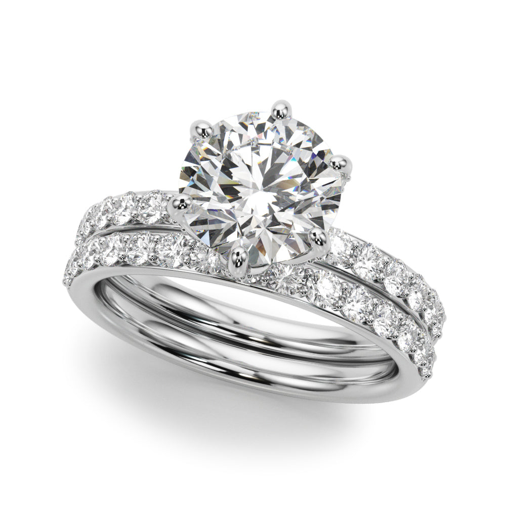 Round Diamond Engagement Ring · 0.89 ct tw