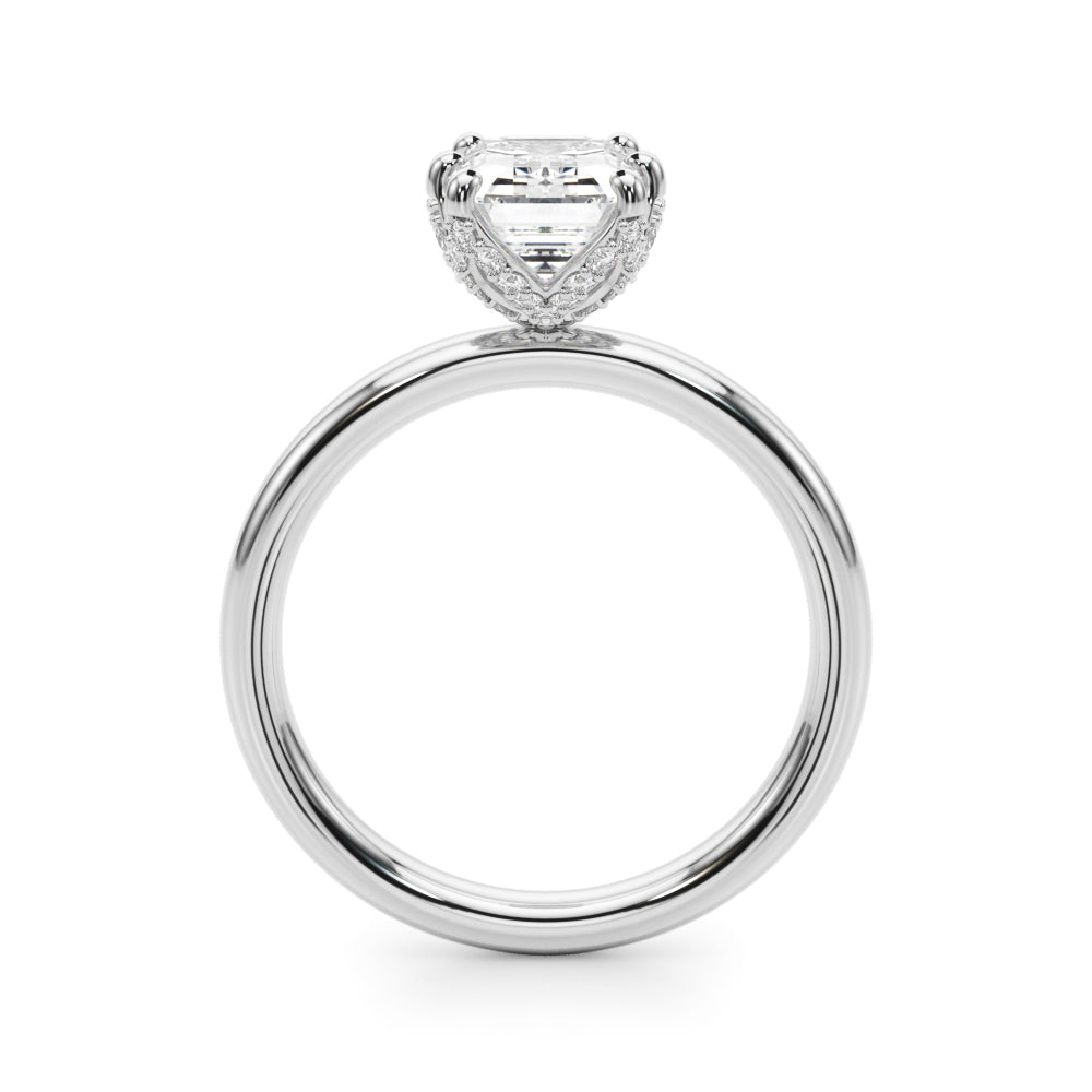 Emerald Diamond Engagement Ring · 0.26 ct tw
