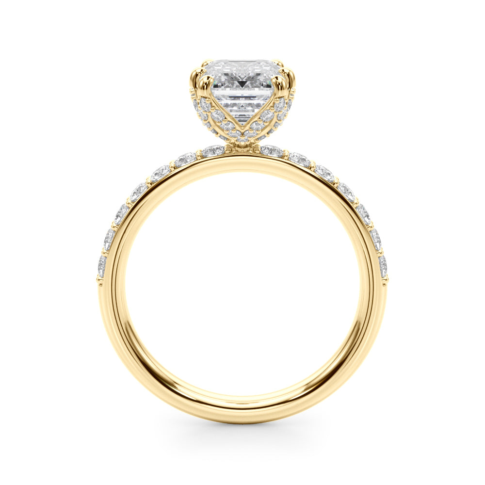 Emerald Diamond Engagement Ring · 0.56 ct tw